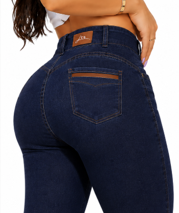 Calça azul escuro